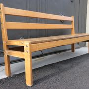 Mid-century vintage children's school bench