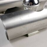 Pair of 70s chrome wall lights