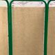 Green tubular vintage folding screen, 1980