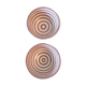 Lot of Moroccan ceramic bowls striped pink