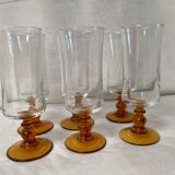 Set of 6 vintage champagne flutes