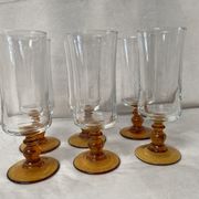Set of 6 vintage champagne flutes