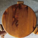 Suite of 4 1970 pine stools with wings