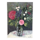 Bouquet on a table, oil on canvas signed F Corler