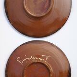 Plates, Puygdemont ceramics, vintage