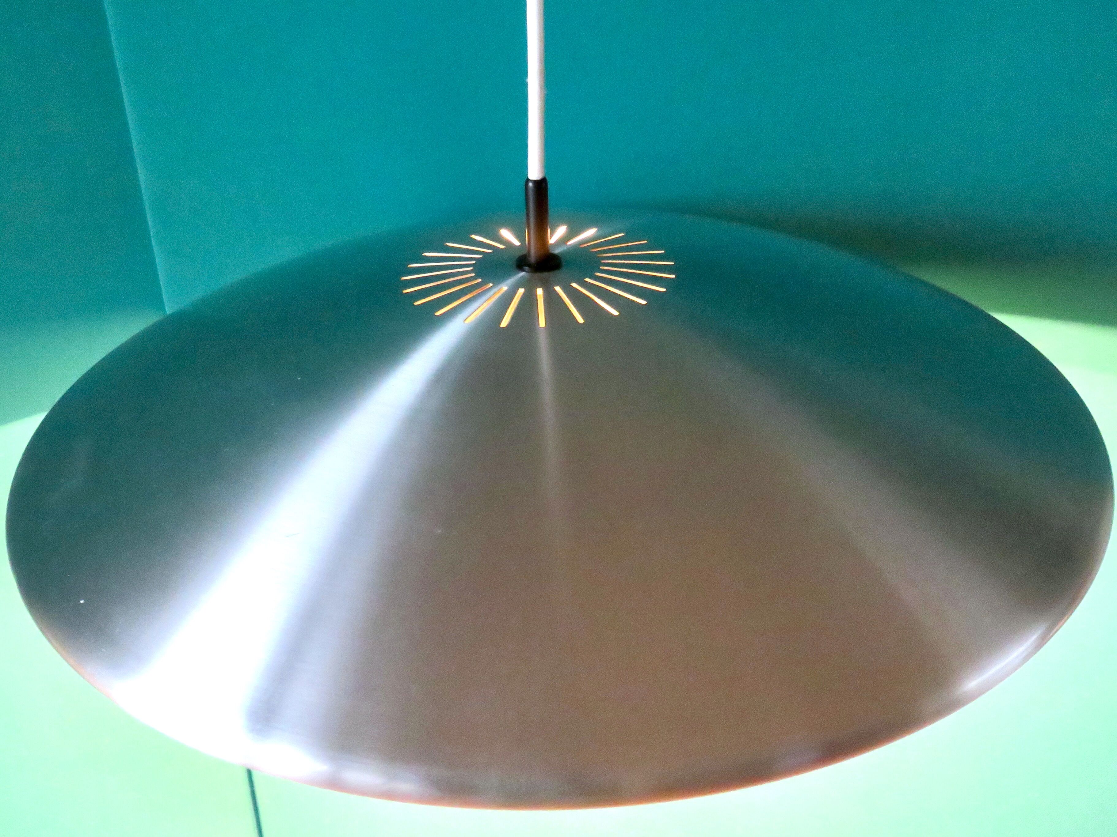 Suspension Spacy silver "Diskos" Fog and Morup. Denmark 1960