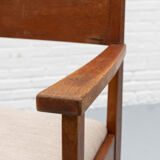 Chaise d'école Art déco néerlandaise de La Haye