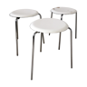 Set of 3 stools "Dot" by Arne Jacobsen for Fritz Hansen, 1974