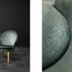 Danish armchair in beech and velvet by Ejvind A. Johansson for Godtfred H. Petersen, 1950-60.