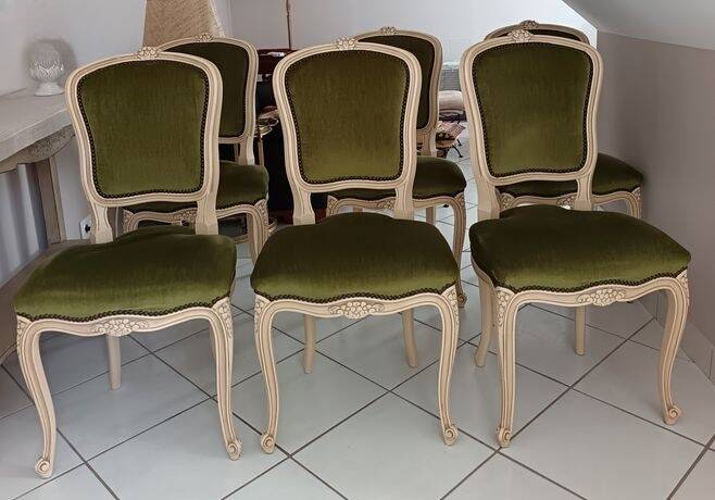 6 Louis XV chairs