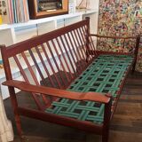 Renovated - Scandinavian mid century teak bench Grete Jal style