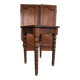Small antique side table - turned legs - Louis XII inspiration
