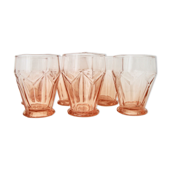 Set of 6 rosaline water glasses