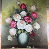 Large flower bouquet painting