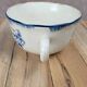 Antique Sarreguemines blue & white cup – French earthenware