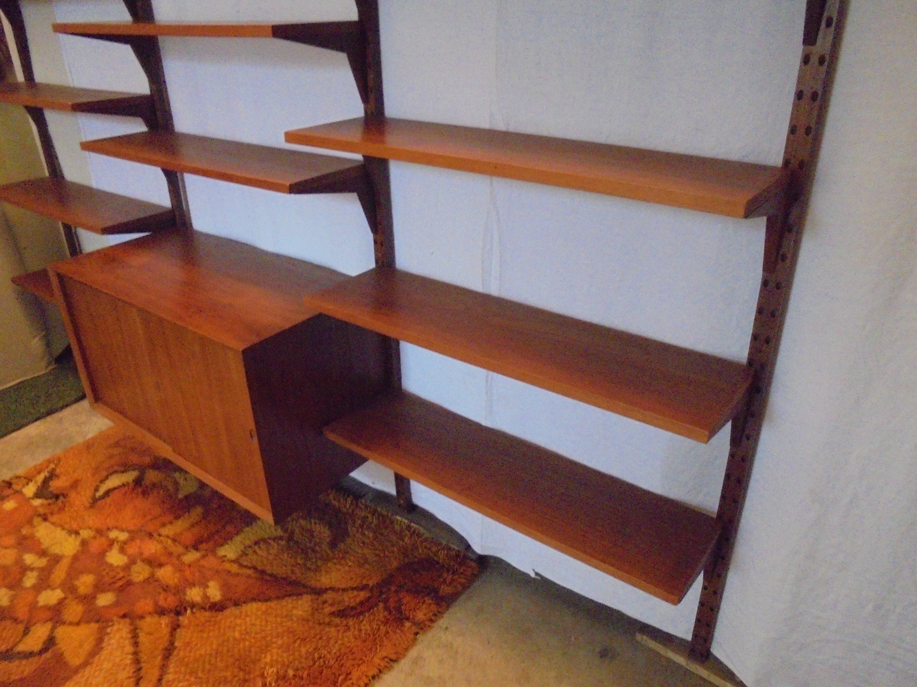 Danish modular library furniture by Poul Cadovius from the 60s