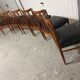 Set of 6 Scandinavian teak chairs 1960