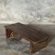 Small low bench in old teak from Indonesia H14 L50