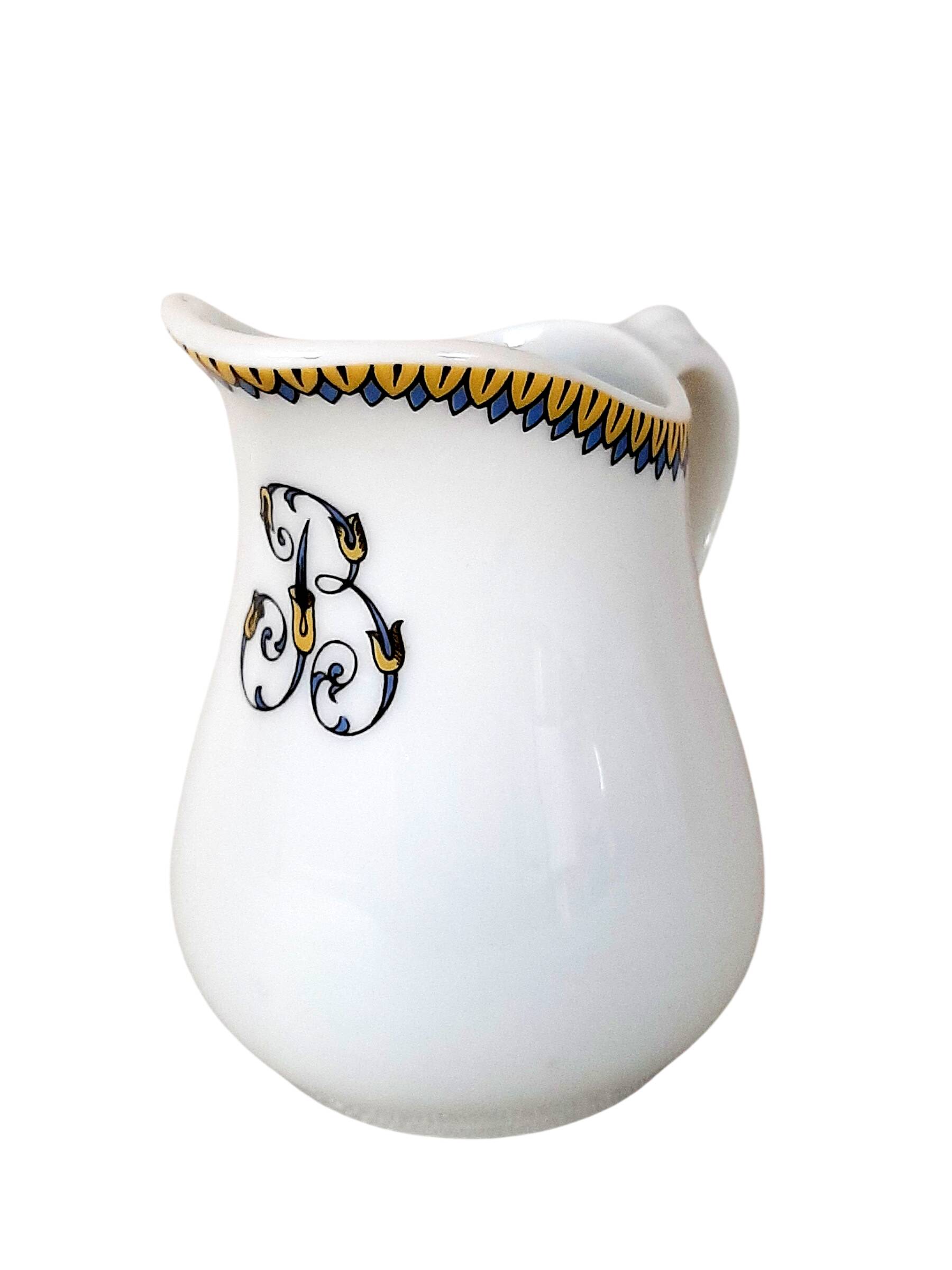 Haviland Limoges Monogrammed B Milk Jug