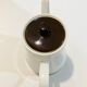 Brown and white porcelain theiere of the 70s _ retro-vintage -kitchen
