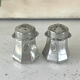 French pewter salt and pepper shakers set Etains du Manoir with origin
