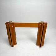 Wooden Quatour Table attributed to Carlo Scarpa for Gavina, Italy, 1973