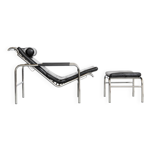 Chaise longue et ottoman