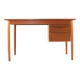 Danish desk with sliding drawer unit - teak - mid century modern