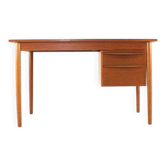 Danish desk with sliding drawer unit - teak - mid century modern