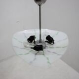 Zukov opal glass pendant chandelier, 1960s