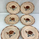 6 old flat plates made in france digoin sarreguemines