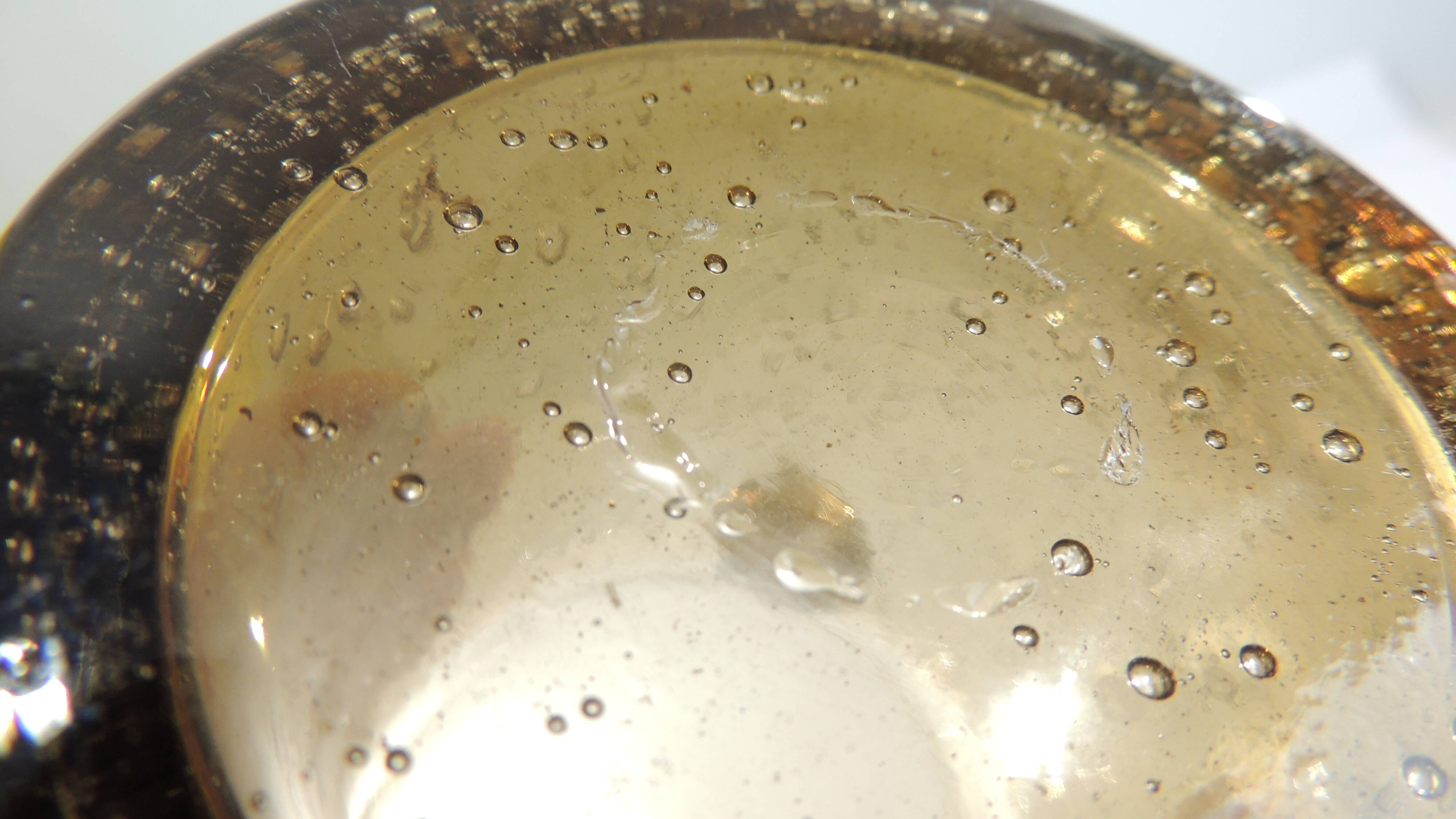 Smoked bubble glass ice bucket, Biot