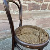 Paire de chaises bistrot bois courbé