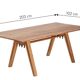 Acacia wood dining table - 203x102cm - Very good condition