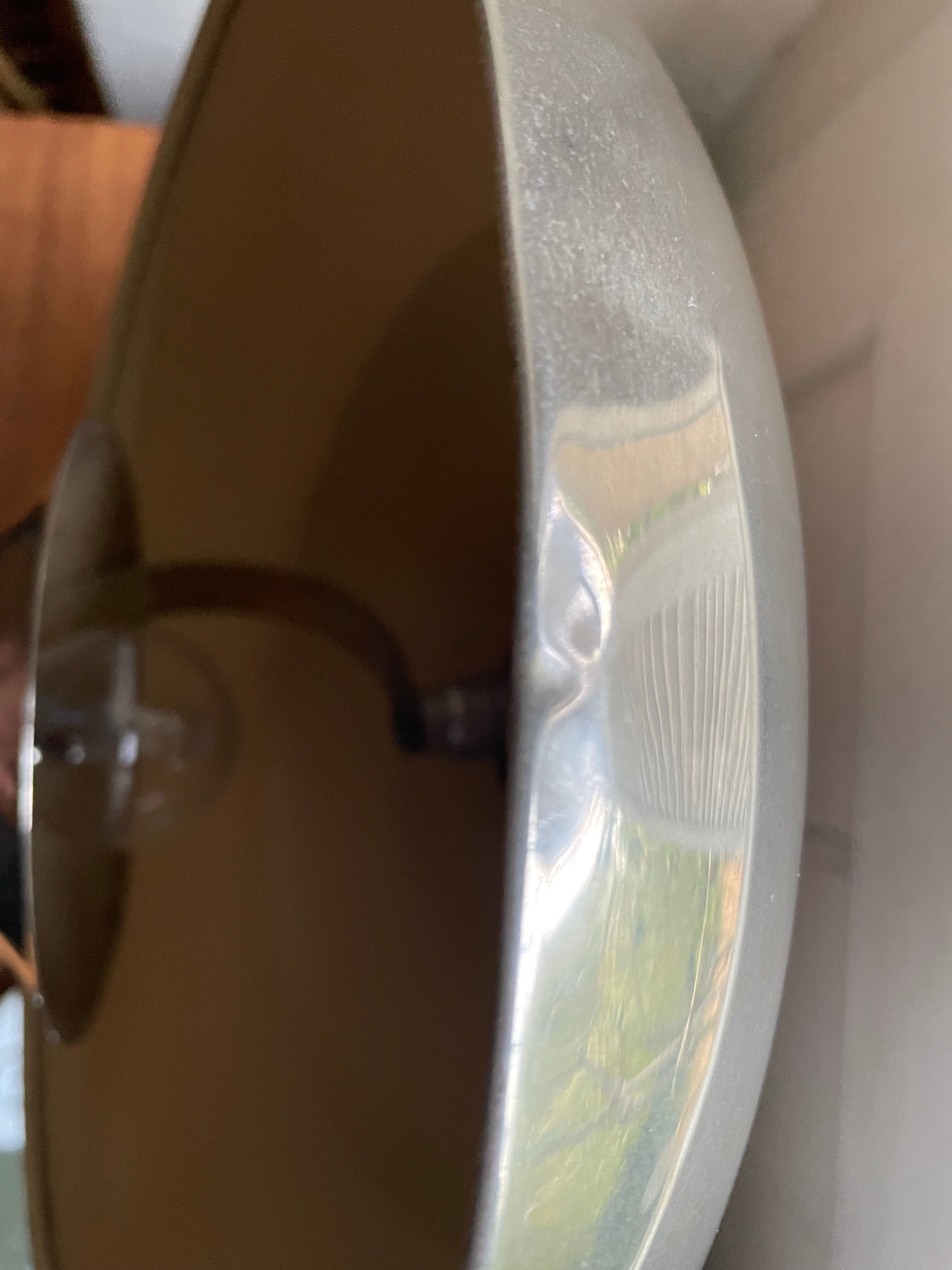 Art deco chrome mushroom lamp