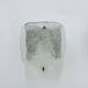 Set of 2 J.T. Kalmar ice glass wall lamps sconce, 1970s, Germany