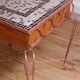 Small side table in wrought iron and mosaic, 1950s-60s.