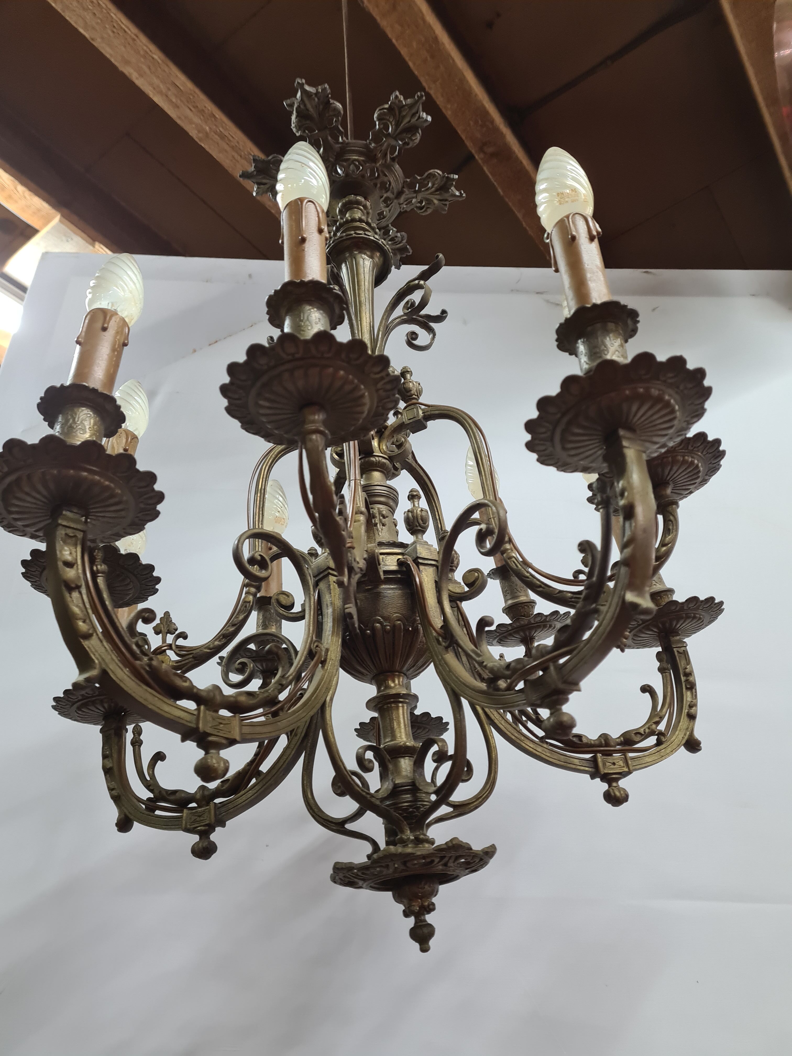 Bronze chandelier