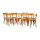 Lot 8 chairs bistro CARTIER 60s