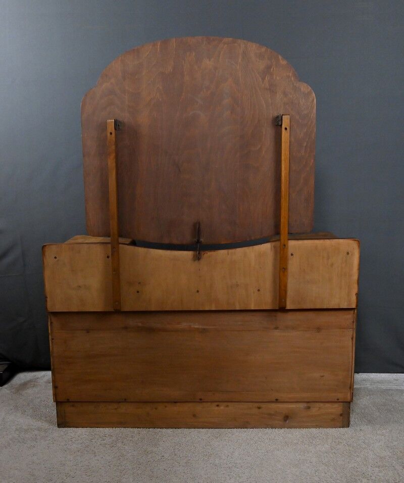 Commode-coiffeuse en ronce de noyer, Angleterre – 1920