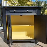 Buffet 2 portes "noir acier"