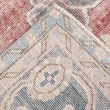 7x12 Vintage Dusty Rose Mid Century Moderin Turkish Vintage Rug,201x351 Cm