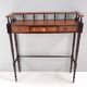 Vintage cherrywood and ebonized beech console table with a drawer, italy