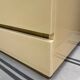 Vintage Bedside Table Jean-Claude Mahey - Beige Lacquer & Brass (Year)