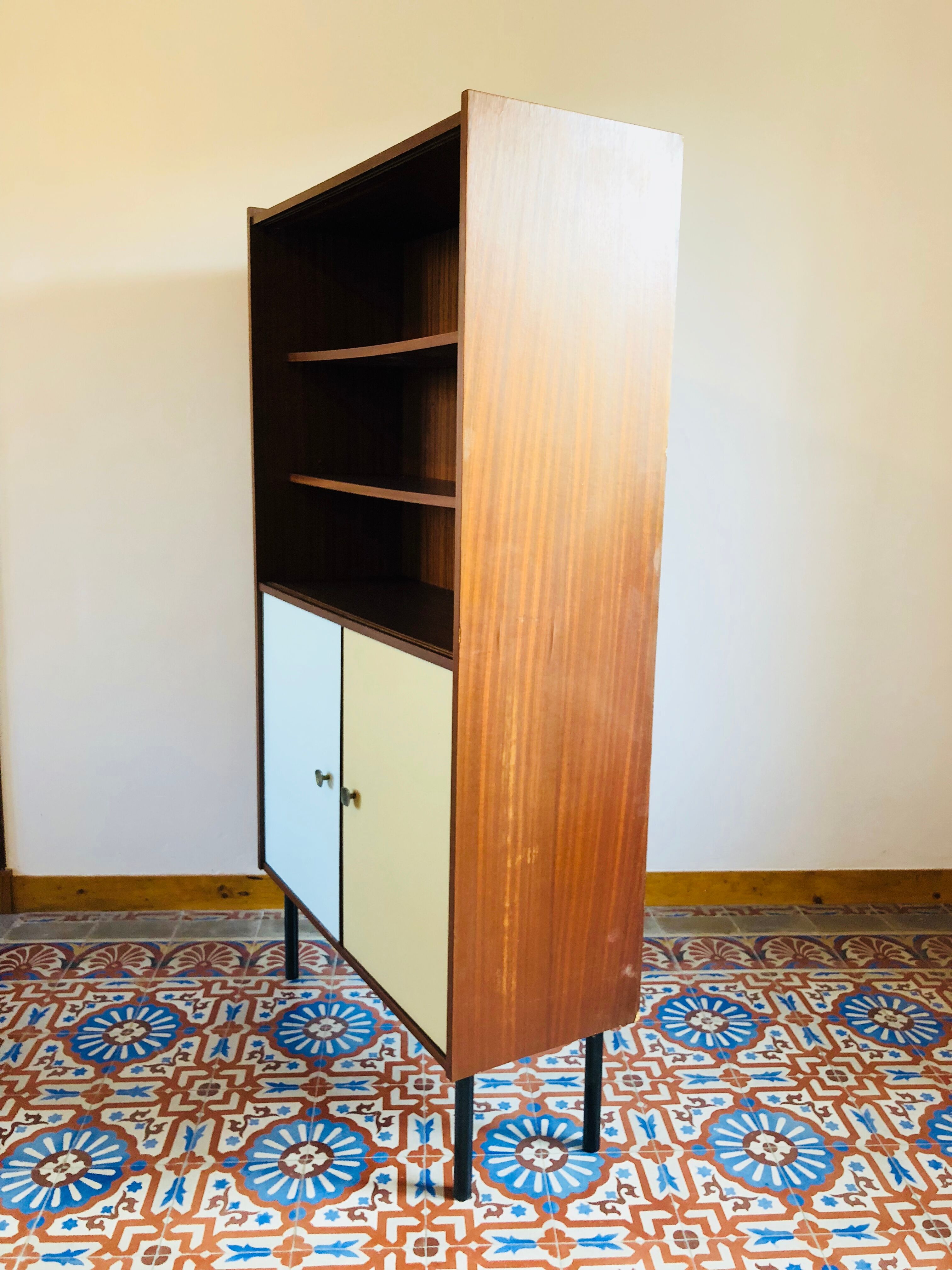 Vintage teak library 1960