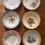 Mismatched antique plates