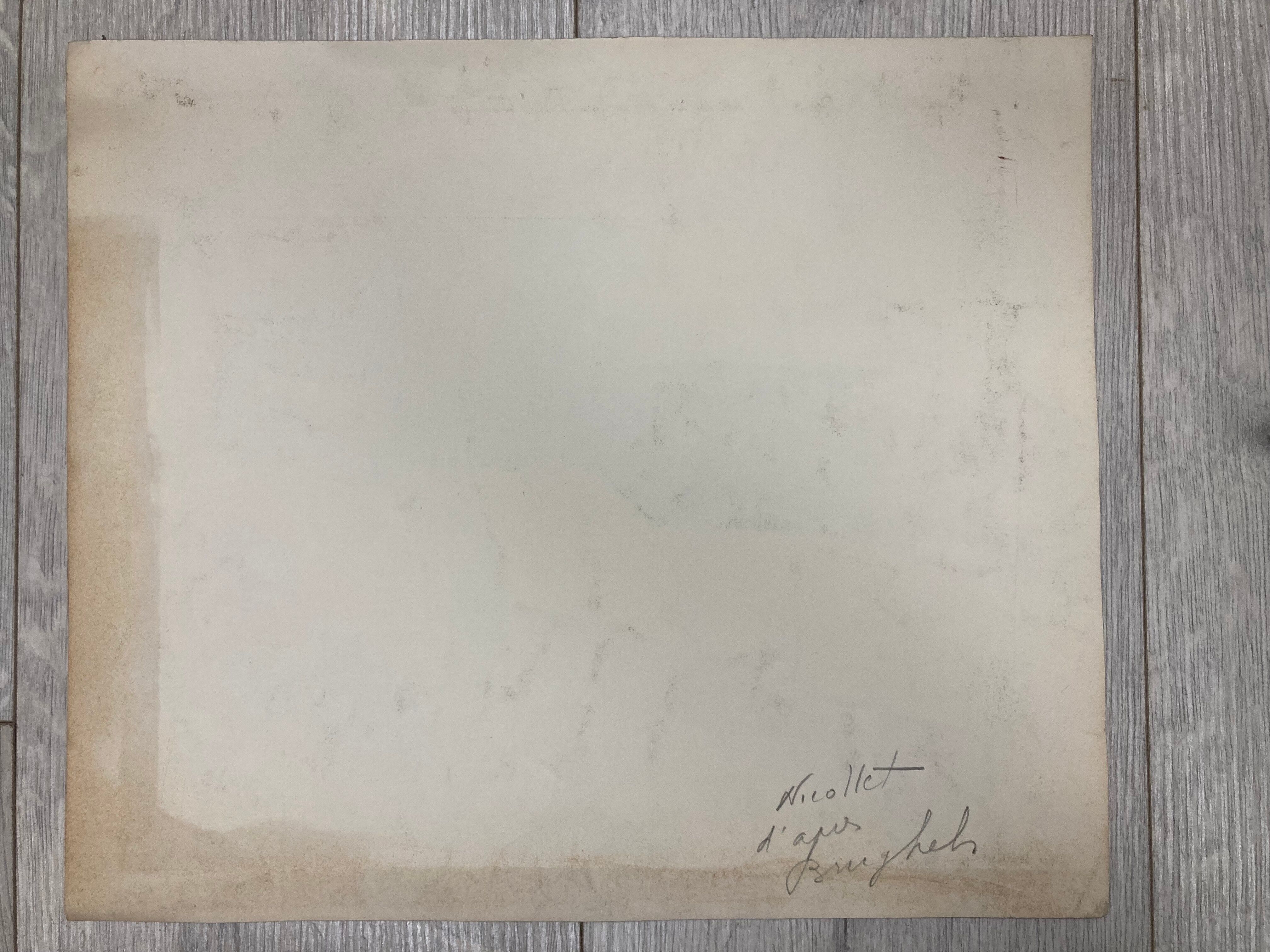 Vintage landscape watercolor