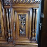 Renaissance two-body sideboard in walnut