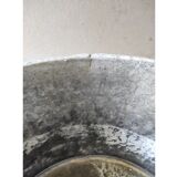 Old vintage retro zinc basin