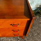 Commode vintage pieds compas.